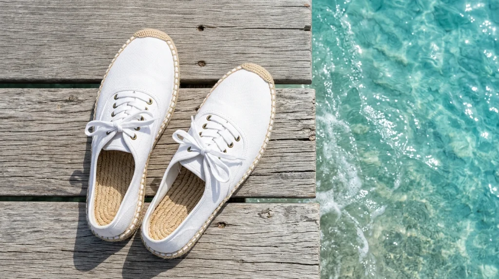 White Espadrilles Bring An Untouchable Freshness To Every Look